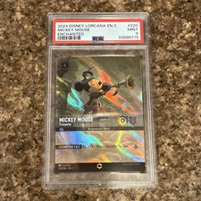 Ravensburger Disney Lorcana Mickey Mouse Trumpeter Enchanted 220/204 PSA 9