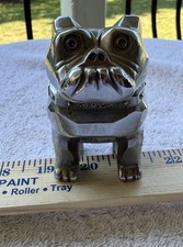 Vtg Mack Truck Bulldog Hood Ornament Chrome Pat 1387477