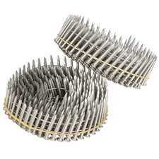 3600Pcs 1-1/4” ×.09” Ring Shank Siding Nails 15 Degree Wire Coil Stainless Steel
