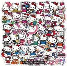 50 Pack Hello Kitty And Friends Vinyl Waterproof Stickers Cute Kawaii