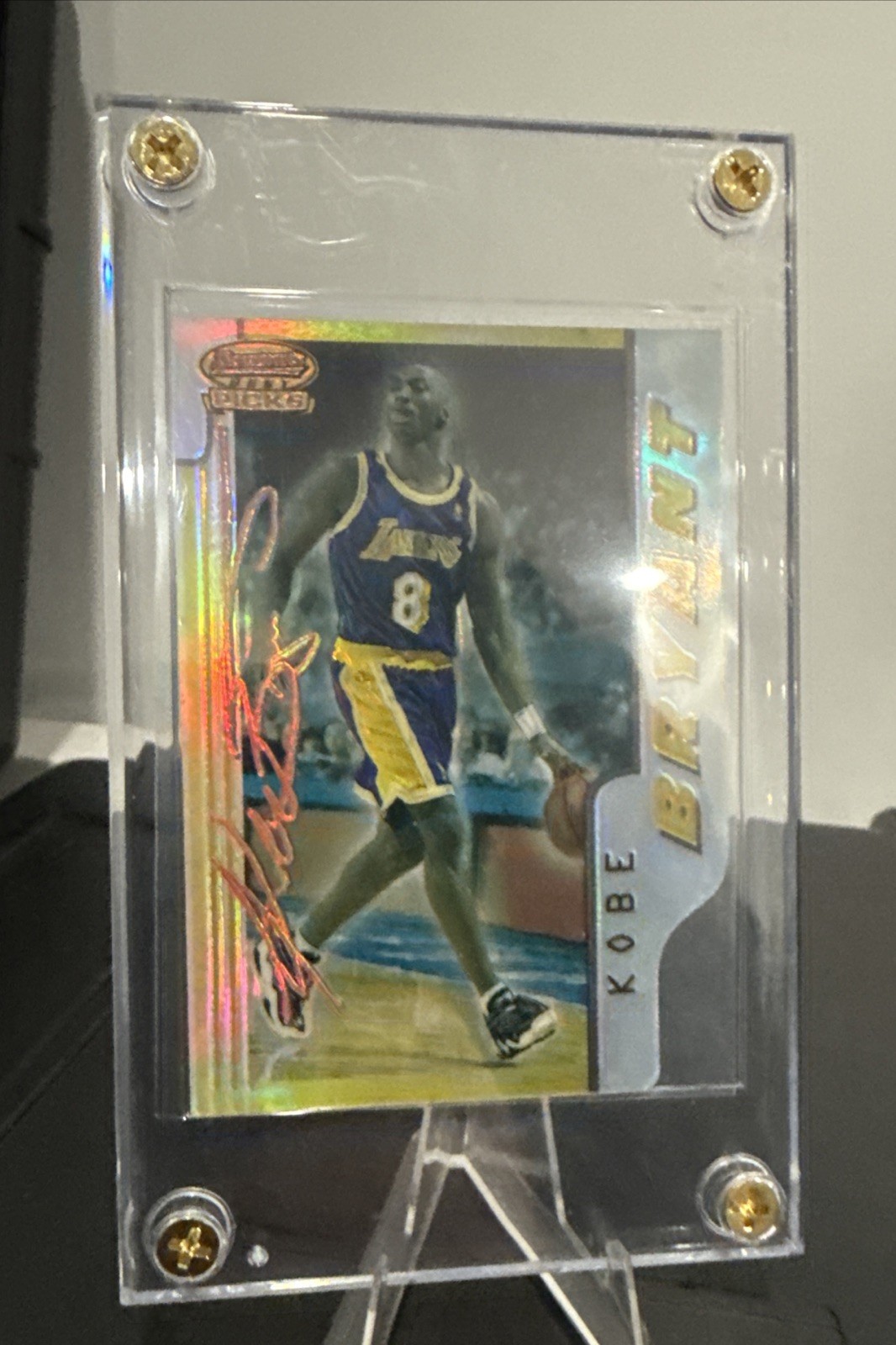 1996-97 Bowman's Best Picks Die-Cut REFRACTOR Kobe Bryant Rookie #BP10
