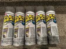 Flex Seal Clear Spray 14oz Lot of 5 Rubber Sealant Coating Waterproof Repair ✅