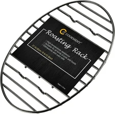 JY COOKMENT Roasting Rack with Integrated Feet, Cooling 12.5*8.5inch, Black 