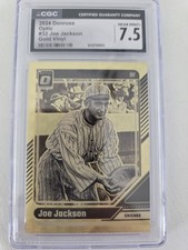 2024 Donruss Optic 1/1  Shoeless Jackson  Gold Vinyl