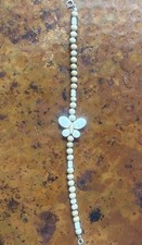 Handmade Wooden Beads and Inline Butterfly Br...