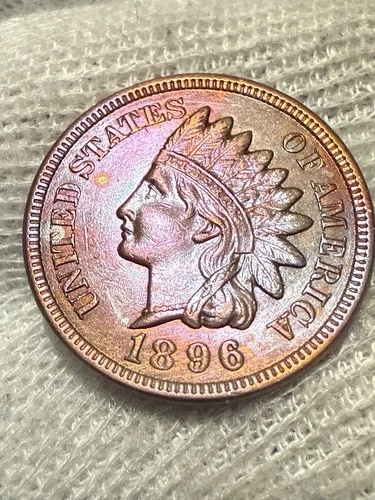 1896 Indian Head Cent RED Uncirculated BU MS UNC Type Coin MAKE OFFER!