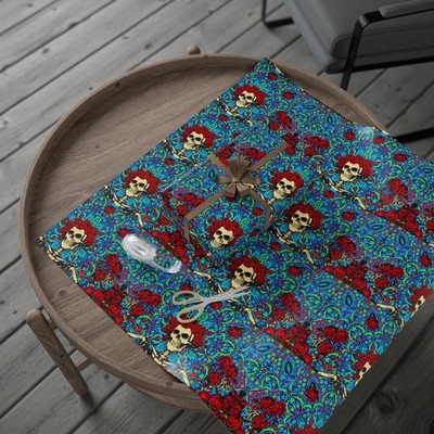 Grateful dead ''Bertha'' Wrapping Paper holiday, birthday, christmas hippy gift