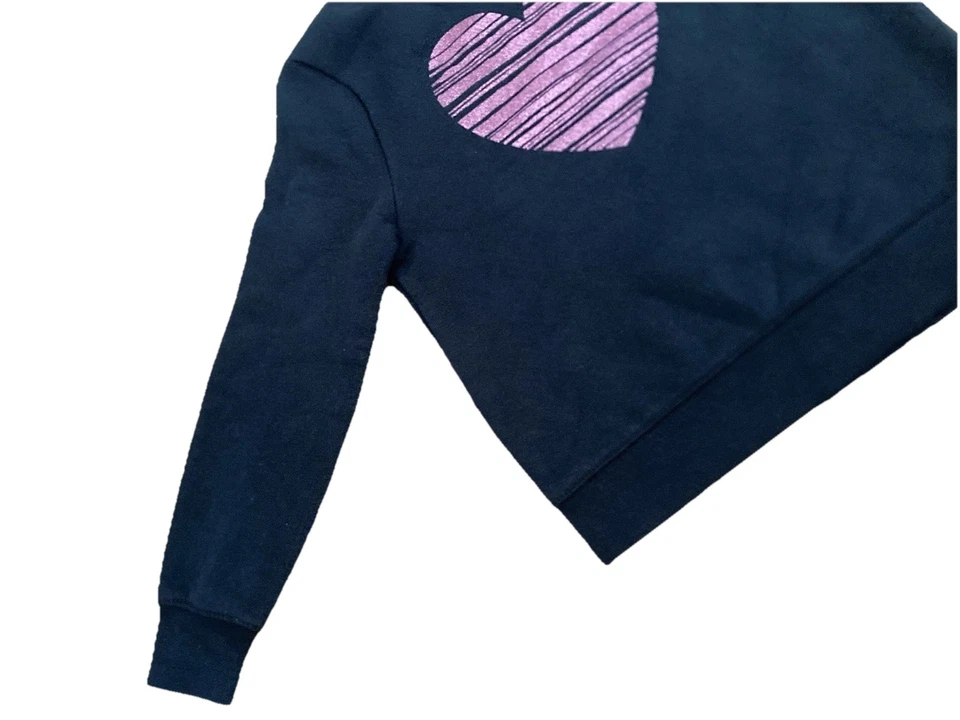 Suéter Pullover Circo Negro Rosa Corazón Brillante Niñas Talla 5T Foto 3 de 4