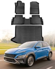for Hyundai Kona Floor Mats 2018-2023 No for EV ,All Weather Heavy Duty