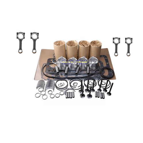 4JB1 Rebuild gasket Kit&Conrod for ISUZU 4JB1T Engine SK60-3 DH55 SK60 Tractor