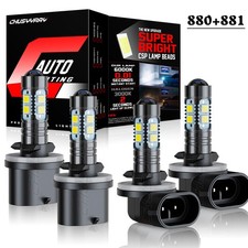 For Arctic Cat Crossfire 700 2006 LED Headlight Kit 4x 893 894 Combo White Bulbs