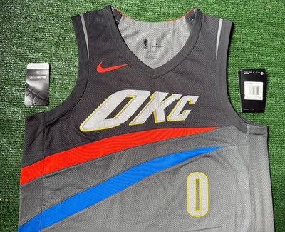 Authentic Russell Westbrook Oklahoma City Thunder 17-18 Nike City