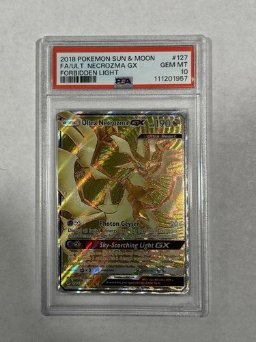 PSA10 Pokémon Ultra Necrozma GX 127 - Forbidden Light (Sun & Moon Era)