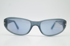 Vintage Sunglasses Persol 2634-S Blue Silver Oval