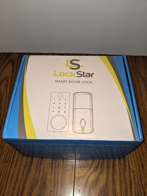 LOCKSTAR  Smart Door Lock   Keyless Deadbolt, App Fingerprint w/ Gateway