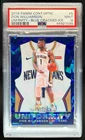 2019-20 Contenders Optic Zion Williamson Uniformity Blue Cracked Ice RC #5 PSA 9