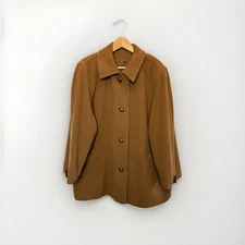 Daks Women’s UK 20 100% Pure New Wool Brown Smart Jacket Coat