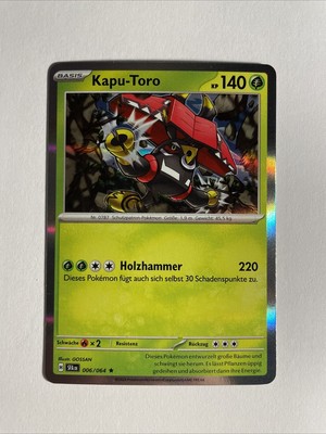 1x Shrouded Fable Pokémon Kapu-Toro Holo Deutsch NM/M Pokemon
