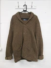 Polo Ralph Lauren 100% Wool Brown Herringbone Cardigan Men's Size L
