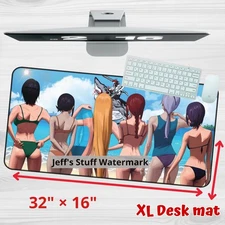 Chainsaw Man Desk Mat Makima Reze Waifu Geek Anime Large Game Keyboard Mouse Pad