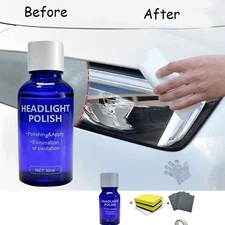 Car Ceramic Headlight Lens Restoration Repair Kit Polishing Cleaning Tools Pzcro