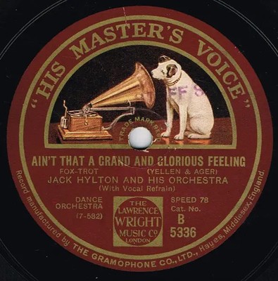 SCHELLACK Jack Hylton And His Orchestra Me And Jane In A Plane / Aint That A G