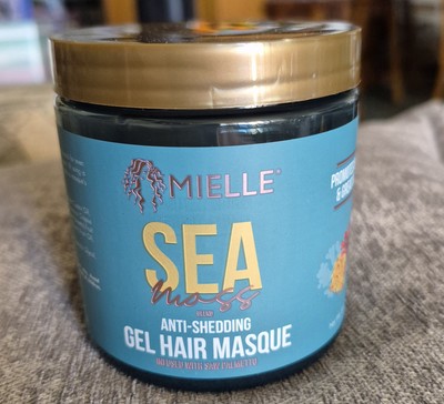 Lot of 4 Mielle Sea Moss Anti-Shedding Gel Masque infused Saw Palmetto Each 8oz