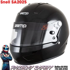 Zamp RZ-57 Auto Racing Helmet Gloss Black Snell SA2025