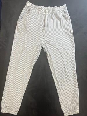Thread & Supply Women's Linen Striped Pants Size L 