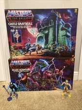 Mattel MOTU Snake Mountain Play-Set & Castle Grayskull Lot - NEW