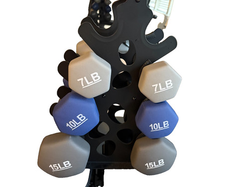Used Metal dumbell rack 4 teir