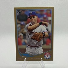 2013 Topps Gold Michael Young #320 /2013 Texas Rangers Baseball Card