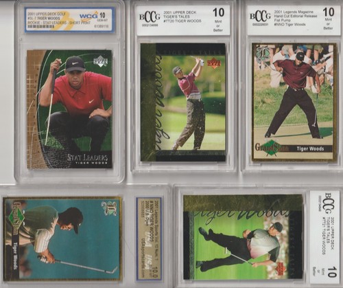 TIGER WOODS Graded Rookie 9 Card Lot (8) Grade "10" (1) Grade "9" MINT or BETTER - Picture 3 of 24