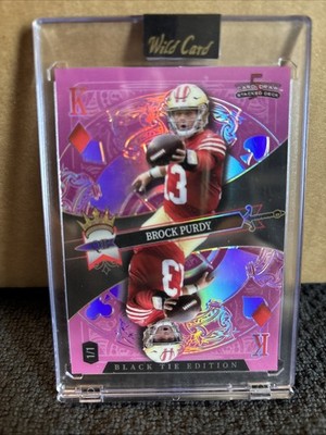 Brock Purdy 1/1 Mirror Pink Cracked Ice, 5 Card Draw Stacked Deck 2026 Wild Card
