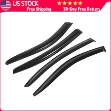 Wind Deflector Fits Infiniti Q50 14-24 4pcs Out-Channel Black Tape-on 4x