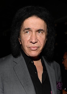Musician Gene Simmons of the band Kiss in the CITI VIP room at the- Old Photo 1