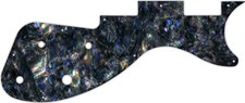WD Custom Pickguard For Gibson M2 S-Series Les Paul #35 Black Abalone
