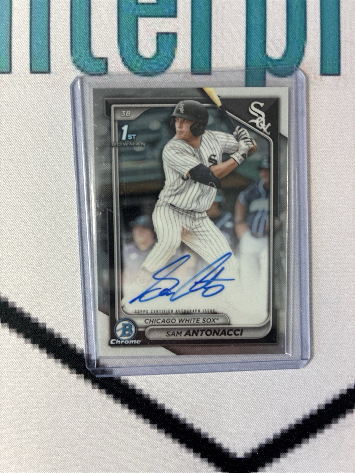 2024 Bowman Draft - Chrome Prospect Autographs Sam Antonacci #CPA-SA (AU, RC)