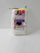 Hanes Women's Breathable Cotton Briefs 10-Pack Tagless Underwear White 3XL/10...