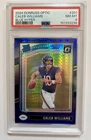 2024 Donruss Optic Caleb Williams Blue Hyper PSA 8 Chicago Bears