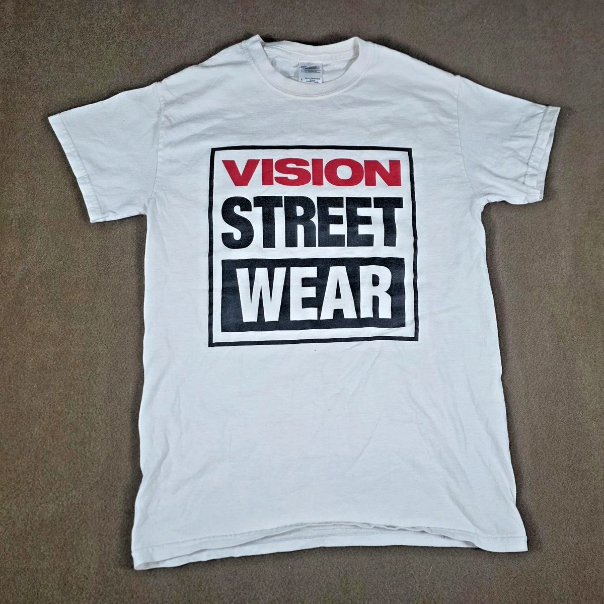 Vision Street Wear Cotton Short Sleeve T-Shirts for Men for sale
