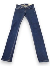 Rag And Bone Heritage Slim Straight Jeans Dark Wash Low Rise Denim Size 25 Long