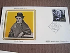 GB 1985 Benham 'silk' Charlie Chaplin  1st day cover....10/3