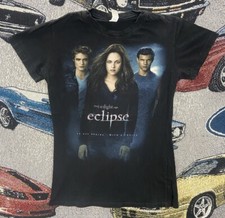 The Twilight Saga Eclipse T-Shirt Womens Large Black 2010 Movie Cover Graphic