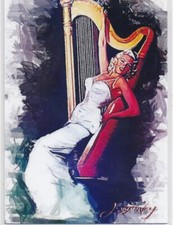 JAYNE MANSFIELD 2019  #21 Art Card Limited /50 EDWARD VELA ARTIST Signed AUTO