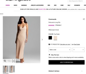 commando debutante long slip