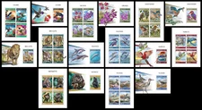 NATURE fauna orchids Maldives 2018 collection 16 s/s Michel CV 145€ MNH #CNA292