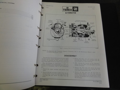Terex GM 71-72 Loader Service Manual 1971 71SP14 - Picture 8 of 9