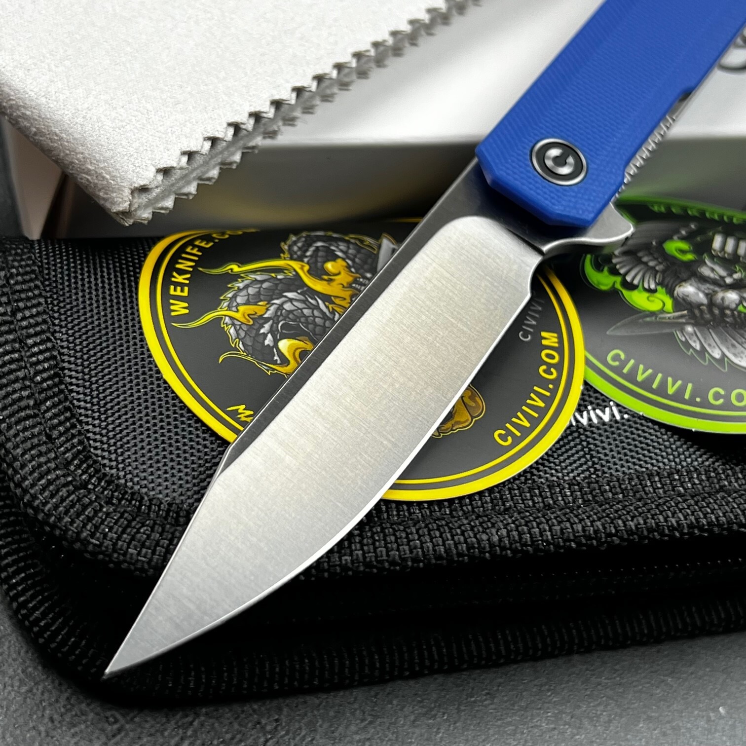 CIVIVI Blue G10 Chronic Ball Bearing Flipper Blade EDC Folding Pocket