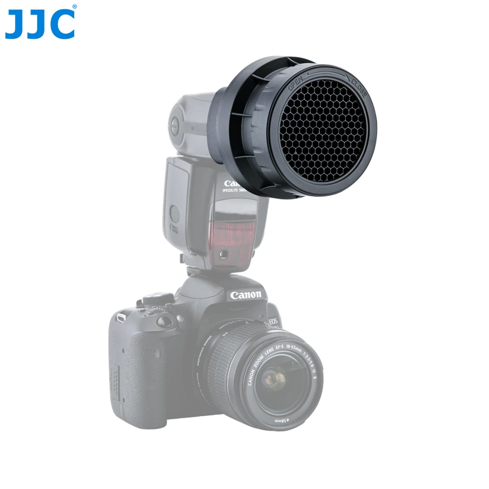 JJC 3-in-1 Stacking Honeycomb Grid Light Modifier for Canon 580EX II 600EX RT - Image 2 of 4